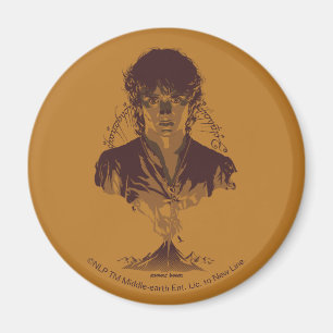 Aimant Graphisme de l'inscription Tengwar de FRODO™ MOUNT