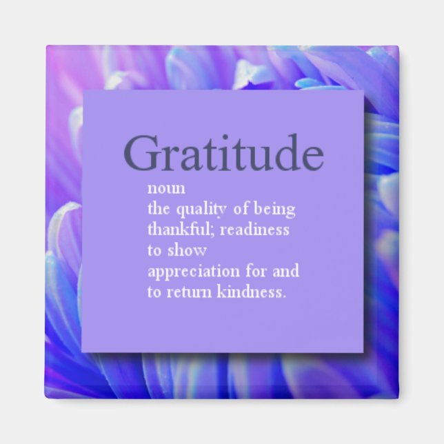 Aimant Gratitude (Devant)