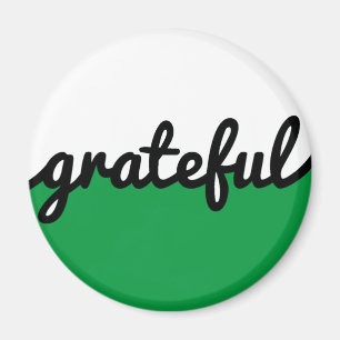 Aimant Gratuit Script moderne vert noir et blanc