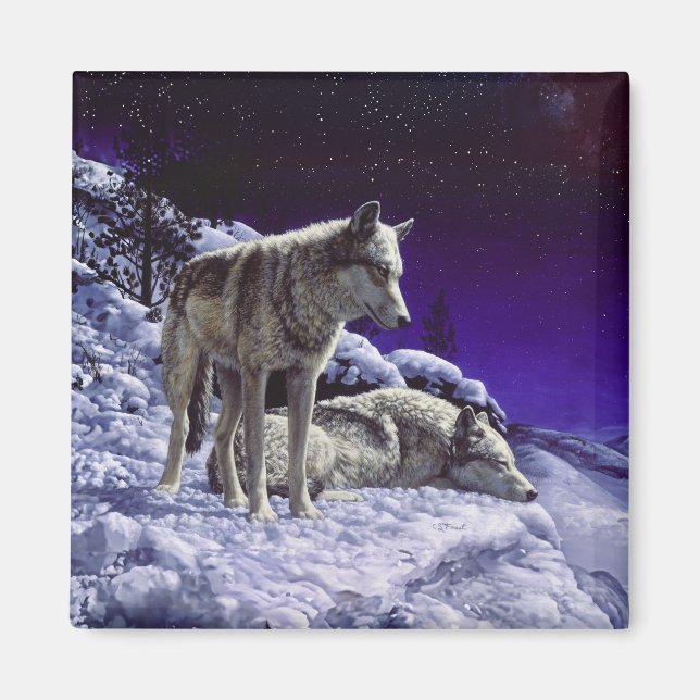 Aimant Gray Wolves (Devant)