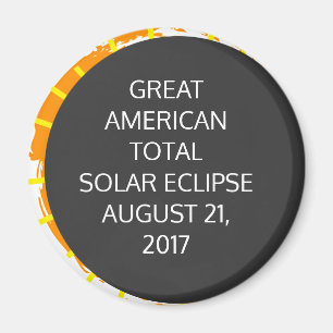 Aimant Great American Total Solar Eclipse personnalisable