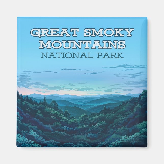 Aimant Great Smoky Mountains National Park Tennessee (Devant)