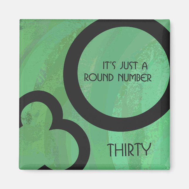 Aimant Green 30 Décennie Anniversaire (Devant)