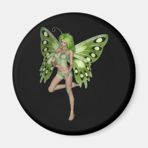 Aimant Green Lady Fairy 8 - 3D Imaginaire Art -
