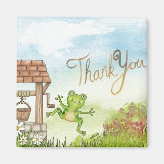 Aimant Grenouille à baguette Merci