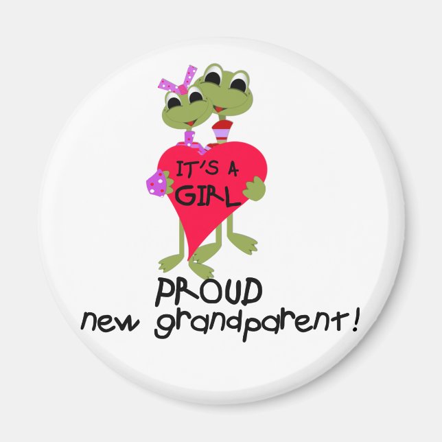 Aimant Grenouille grand-parent de chemises et cadeaux pou (Devant)