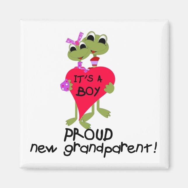Aimant Grenouille grand-parent de tee-shirts et cadeaux d (Devant)