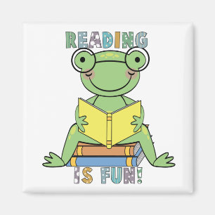 Aimant Grenouille - la lecture est des T-shirts et des