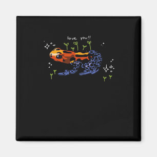 Aimant Grenouille qui t'aime style classique simple