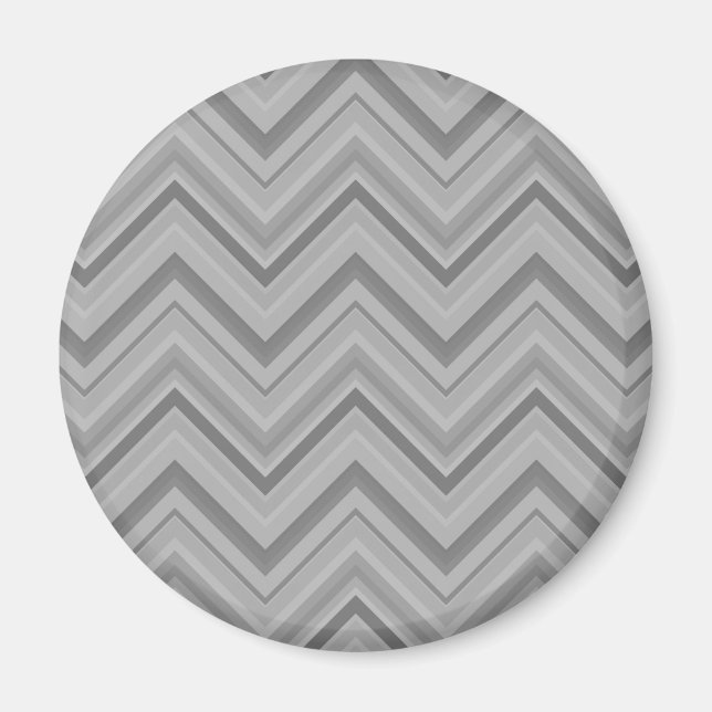 Aimant Grey stripes zigzag (Devant)