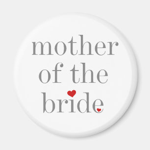 Aimant Grey Text Mère de la mariée