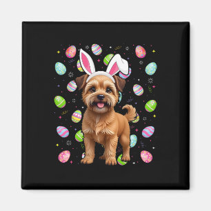 Aimant Griffon de Bruxelles Chien Joyeuses Pâques Recherc