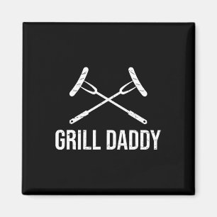 Aimant Grill Daddy Funny Fête des pères Cadeau-grillfathe