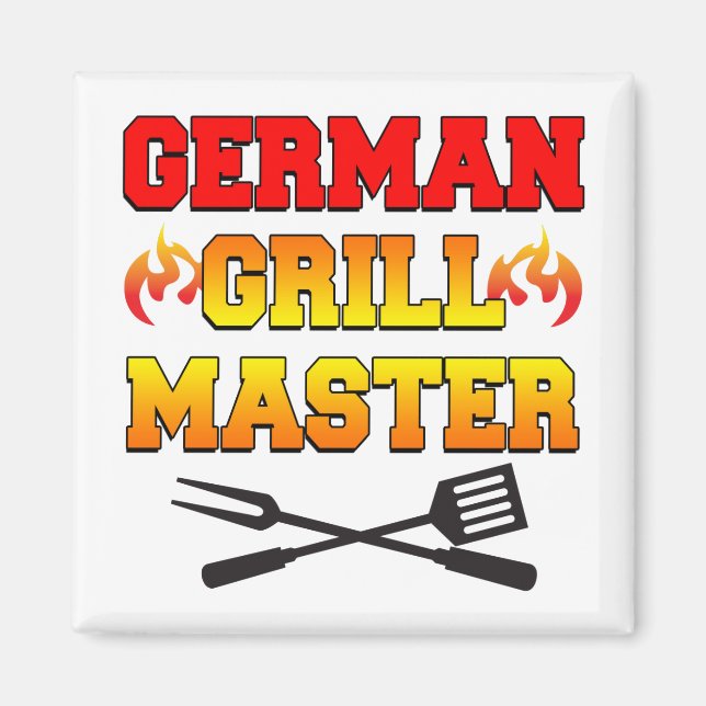 Aimant Grill Master allemand (Devant)