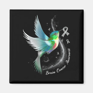 Aimant Gris Ruban Humminbird Cerveau Cancer Sensibilisati
