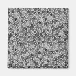 Aimant Gris ultime pavé patchwork motif terrazzo