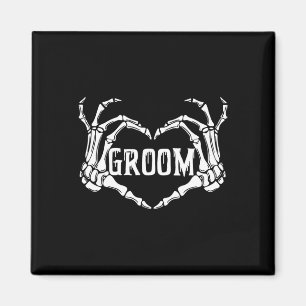 Aimant Groom éffrayant Skeleton Mains Halloween Fiançaill