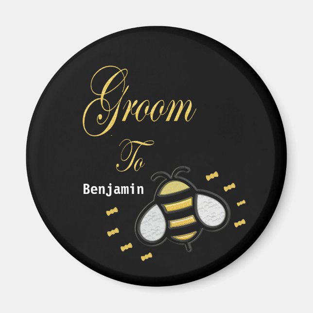 Aimant Groom To Be Bachelor Party Mariage Personnaliser (Devant)