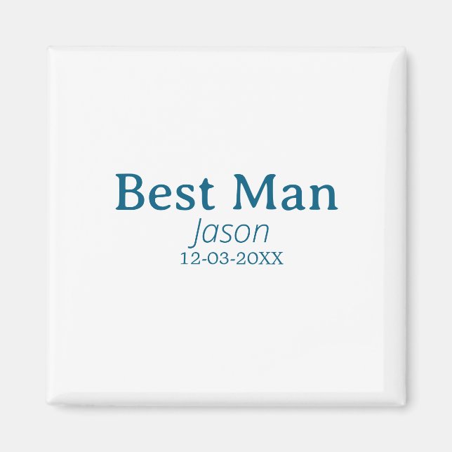 Aimant groomsman bachelorette party ajouter nom moderne s (Devant)