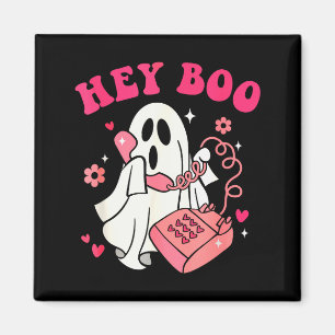 Aimant Groovy Hey Boo Fantôme Mignon Drôle Halloween Homm
