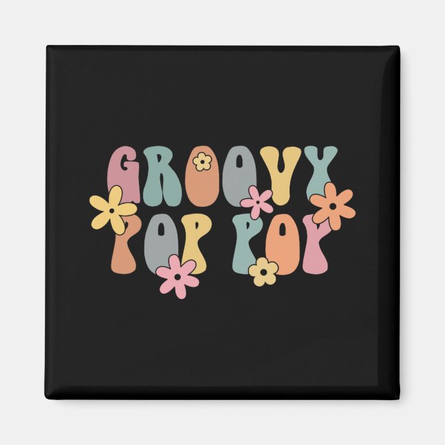 Aimant Groovy P P New Grandpa Pregnancy Announcement  (Devant)