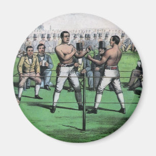 Aimant Gros Combat pour le Championnat, Boxe Vintage