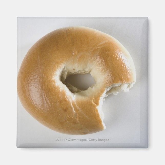 Aimant Gros plan d'un bagel (Devant)