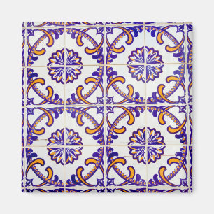 Aimant Gros plan motif de carreaux, Portugal