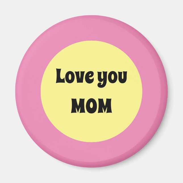 Aimant Gros point jaune (Devant)