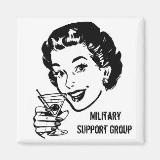 Aimant Groupe de soutien militaire, martini, applaudissem