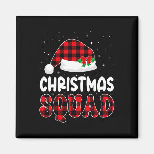 Aimant Groupe Famille De L'Escadron De Noël Correspondant
