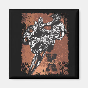 Aimant Grunge de motocross