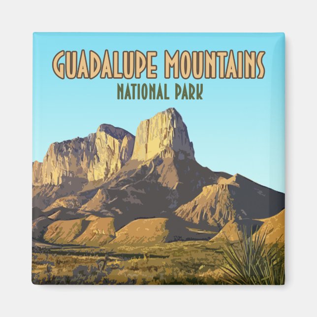 Aimant Guadalupe Mountain National Park Texas (Devant)