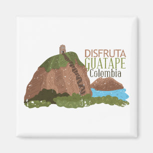 Aimant Guatape Colombie El Peñol Vintage voyage