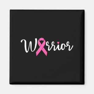 Aimant Guerrière du cancer du sein Ruban rose de sensibil