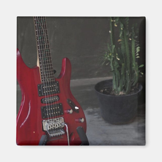 Aimant Guitare acoustique cool (Devant)
