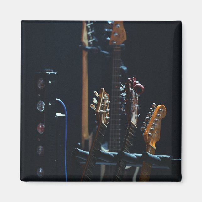 Aimant Guitare de basse cool (Devant)