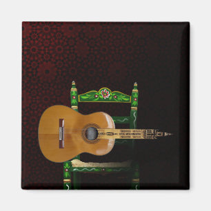 Aimant Guitare espagnole avec Girouette Séville et chais