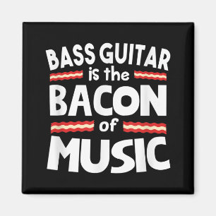 Aimant Guitare Lover Basse Guitare Est Bacon De Musique