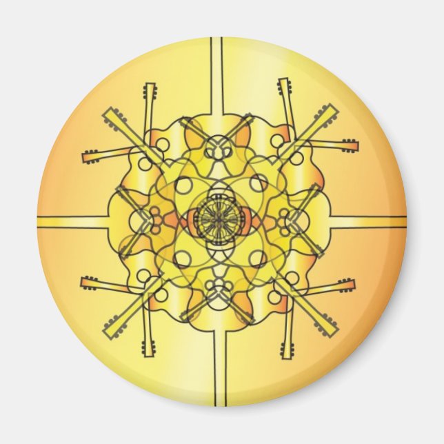 Aimant Guitare Mandala (Devant)