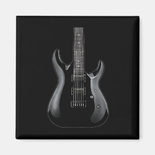 Aimant Guitare Rock Band Et Rouleau Pour Hommes Bande Tee