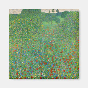 Aimant Gustav Klimt - Champ de coquelicots