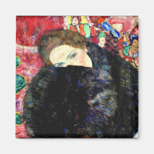 Aimant Gustav Klimt - Lady avec Muff