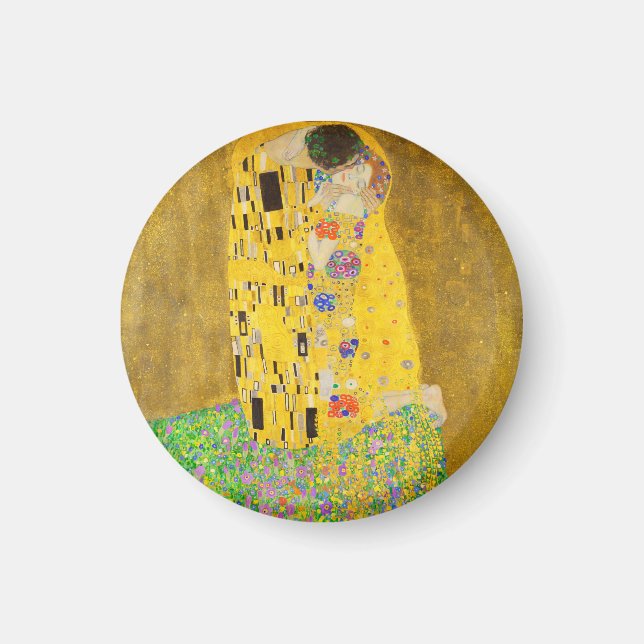 Aimant Gustav Klimt The Kiss Fine Art (Devant)