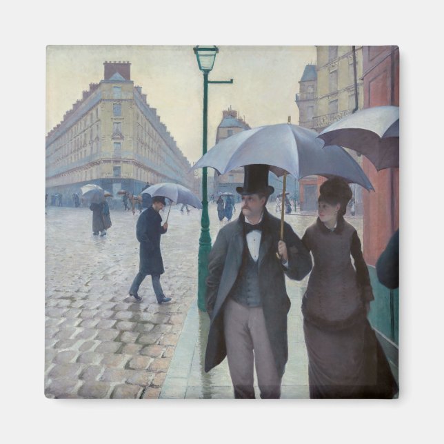 Aimant Gustave Caillebotte - Paris Street ; Rainy Day (Devant)