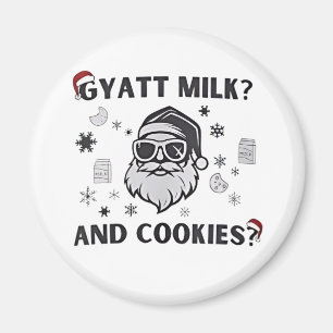 Aimant Gyatt Lait et Biscuits Drôle de Père Noël Gen Alph