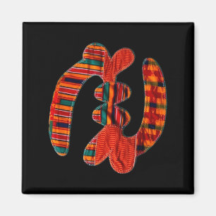 Aimant Gye Nyame - Symbole africain du tissu Kente Ghana