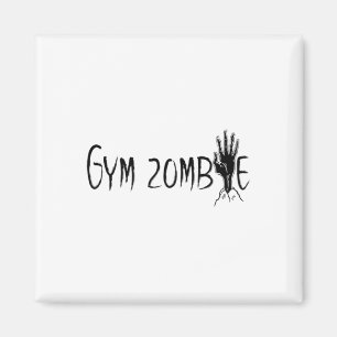 Aimant Gym Zombie Funny Citation d'entraînement d'Hallowe