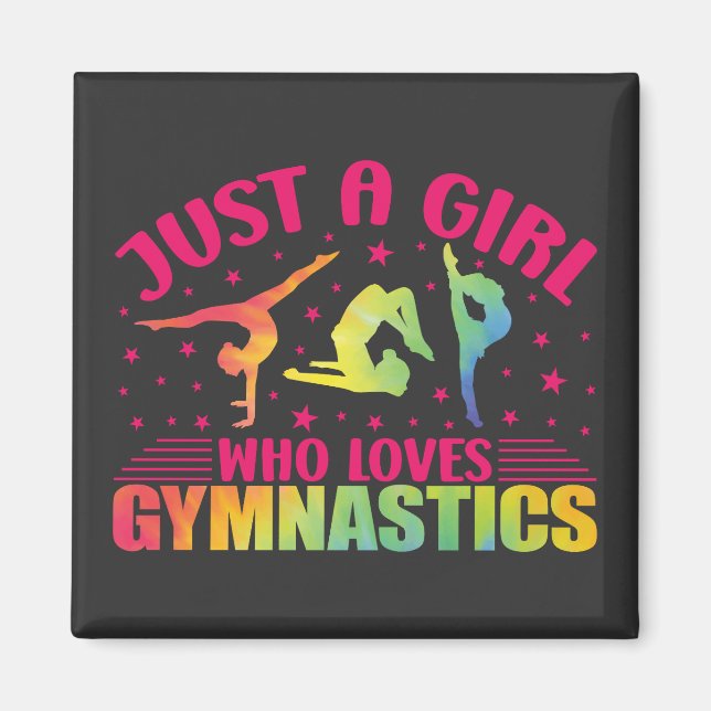Aimant Gymnastique Gymnastique Juste une fille qui aime l (Devant)