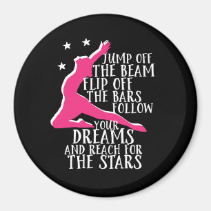 Aimant Gymnastique motivationnelle Citation Gymnaste Athl